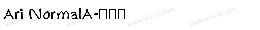 Ari NormalA字体转换